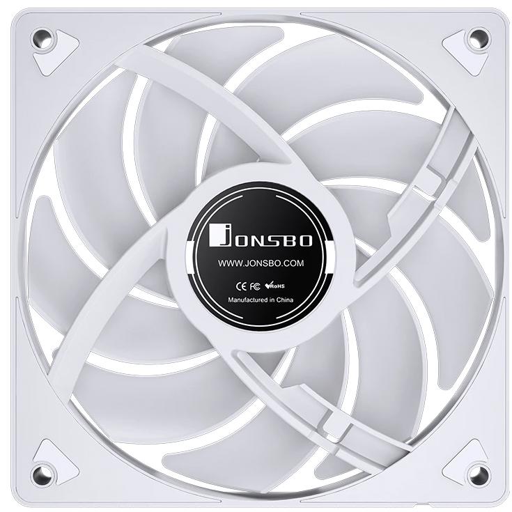 A large main feature product image of Jonsbo SL-120 ARGB 120mm PWM Fan (White)