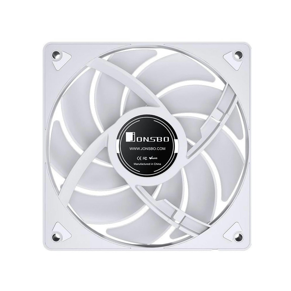 A large main feature product image of Jonsbo SL-120 ARGB 120mm PWM Fan (White)