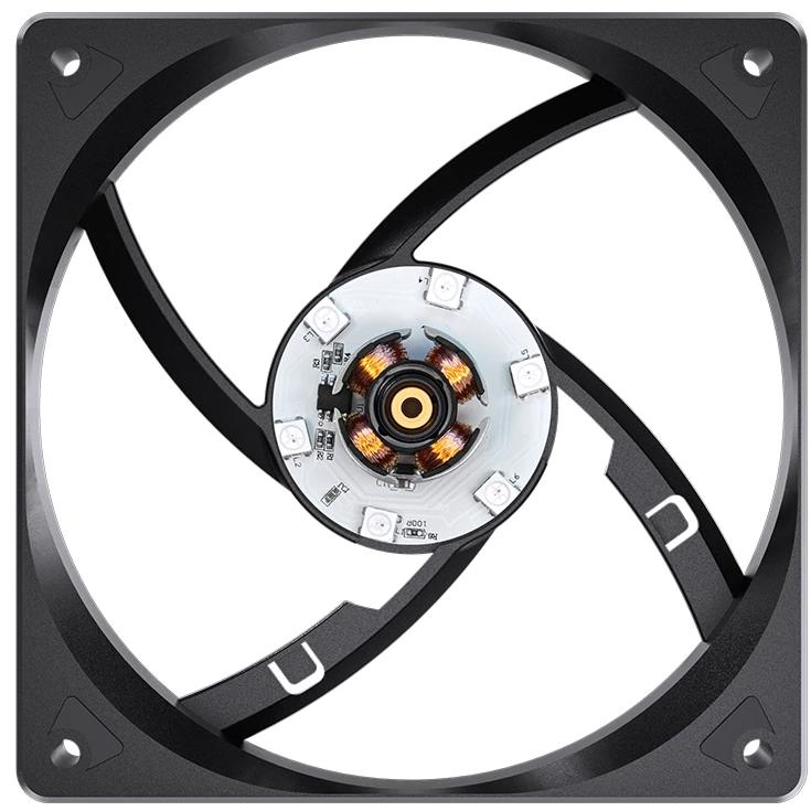 A large main feature product image of Jonsbo SL-120 ARGB 120mm PWM Fan (Black)