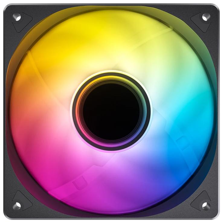 A large main feature product image of Jonsbo SL-120 ARGB 120mm PWM Fan (Black)