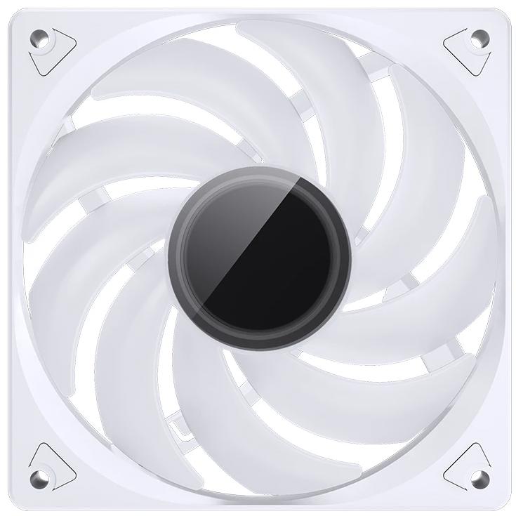 A large main feature product image of Jonsbo SL-120 ARGB 120mm PWM Reverse Blade Fan (White)