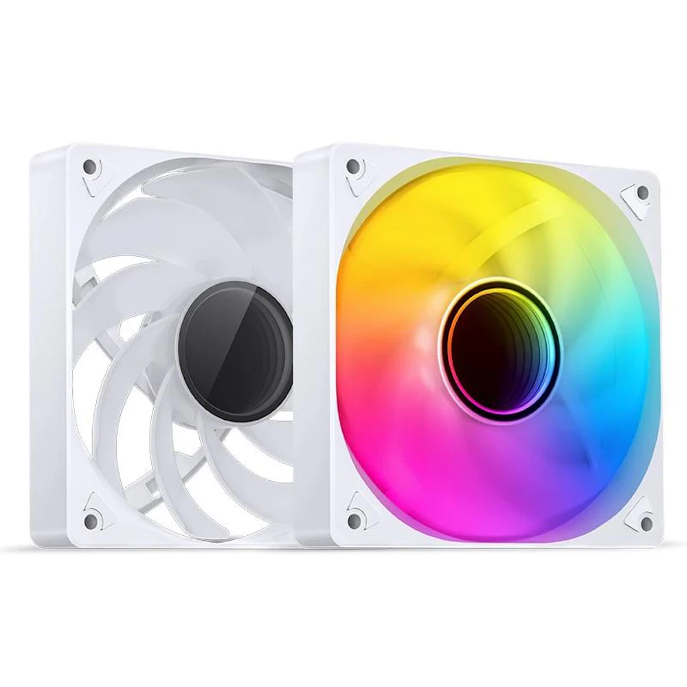 Jonsbo SL-120 ARGB 120mm PWM Reverse Blade Fan (White)