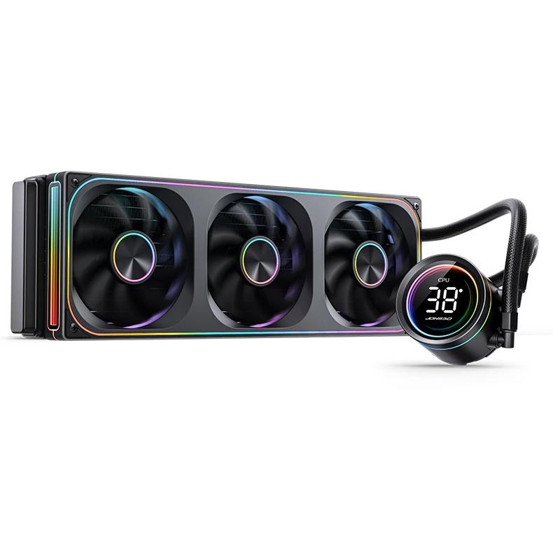 A large main feature product image of Jonsbo TH-360 ARGB 360mm LCD AIO CPU Liquid Cooler (Black)