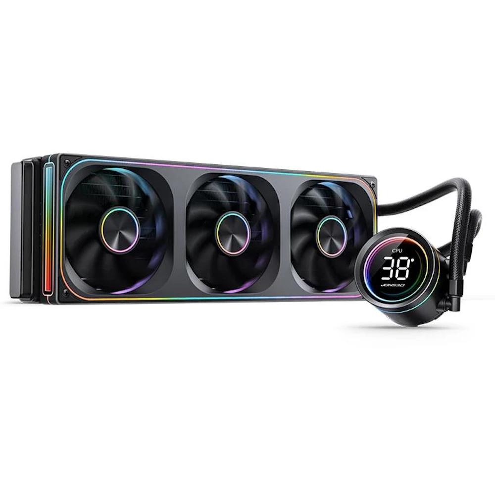 Jonsbo TH-360 ARGB 360mm LCD AIO CPU Liquid Cooler (Black)