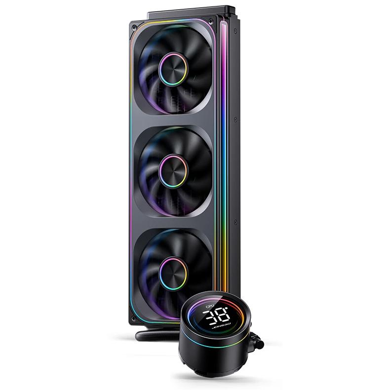 A large main feature product image of Jonsbo TH-360 ARGB 360mm LCD AIO CPU Liquid Cooler (Black)