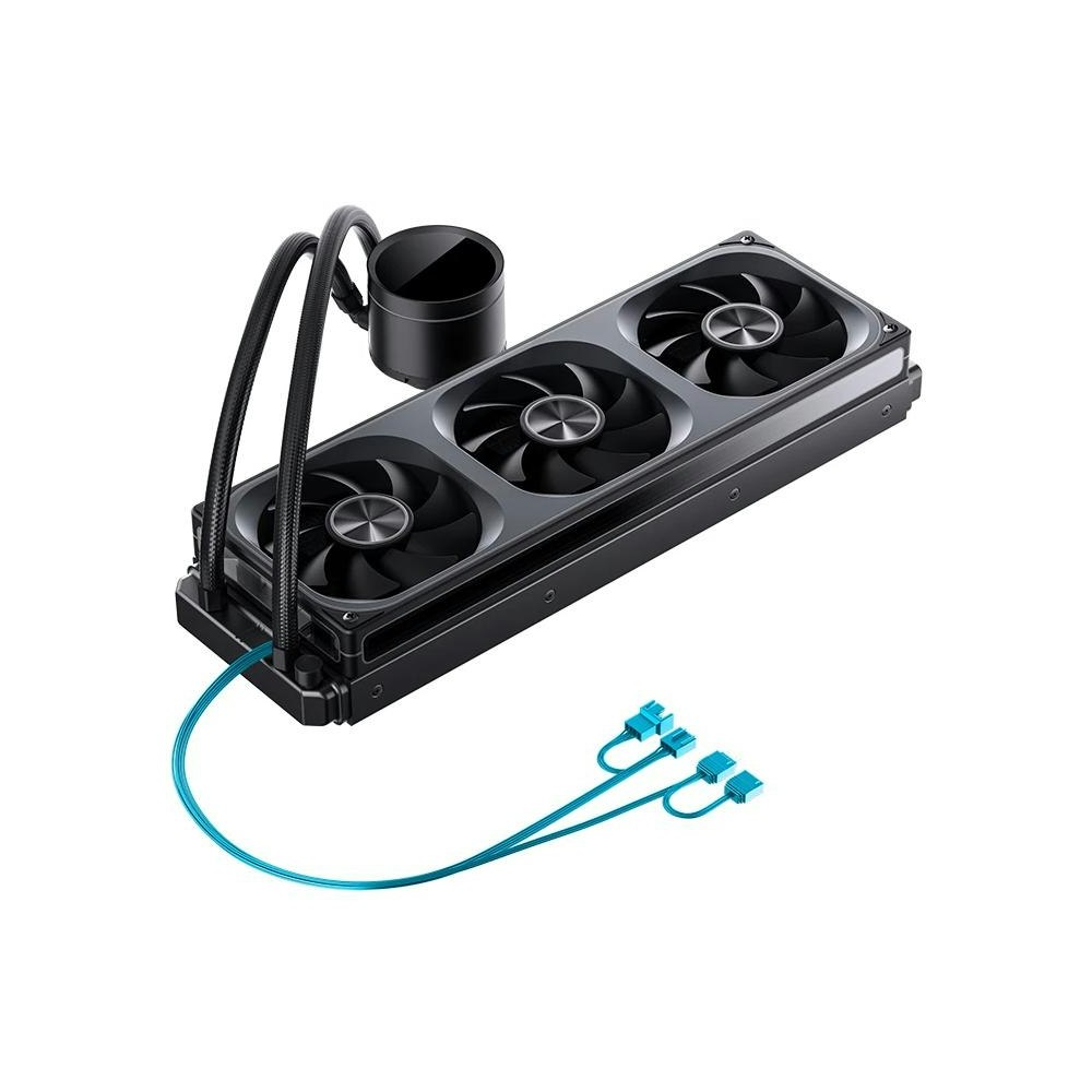 A large main feature product image of Jonsbo TH-360 ARGB 360mm LCD AIO CPU Liquid Cooler (Black)
