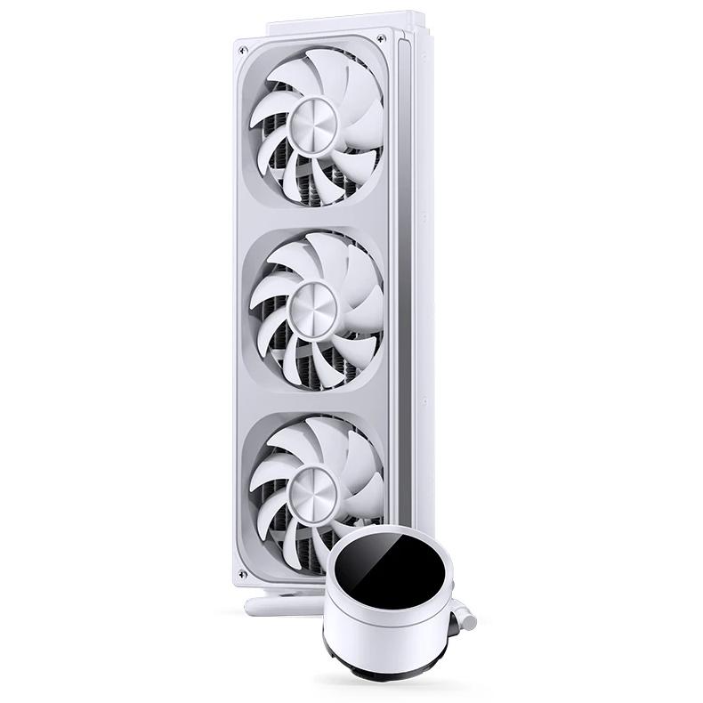 A large main feature product image of Jonsbo TH-360 ARGB 360mm LCD AIO CPU Liquid Cooler (White)