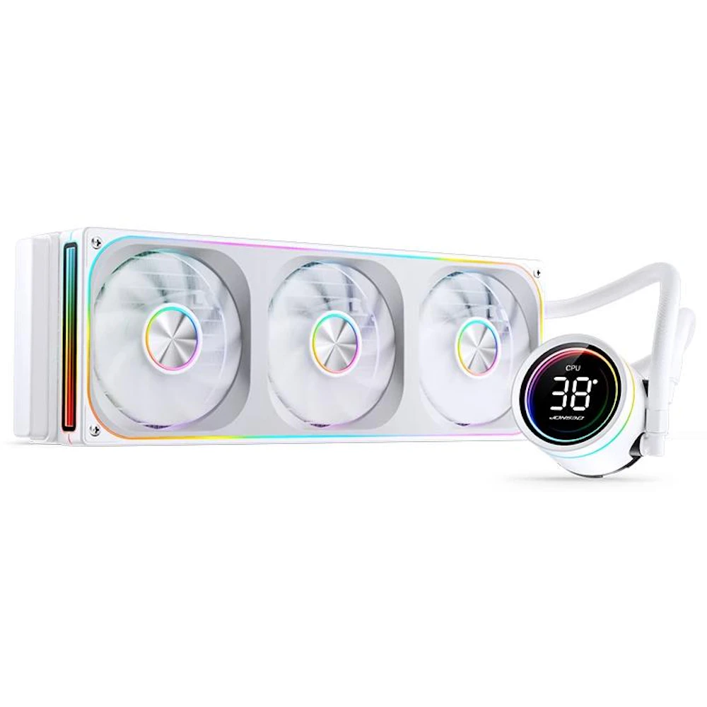 Jonsbo TH-360 ARGB 360mm LCD AIO CPU Liquid Cooler (White)