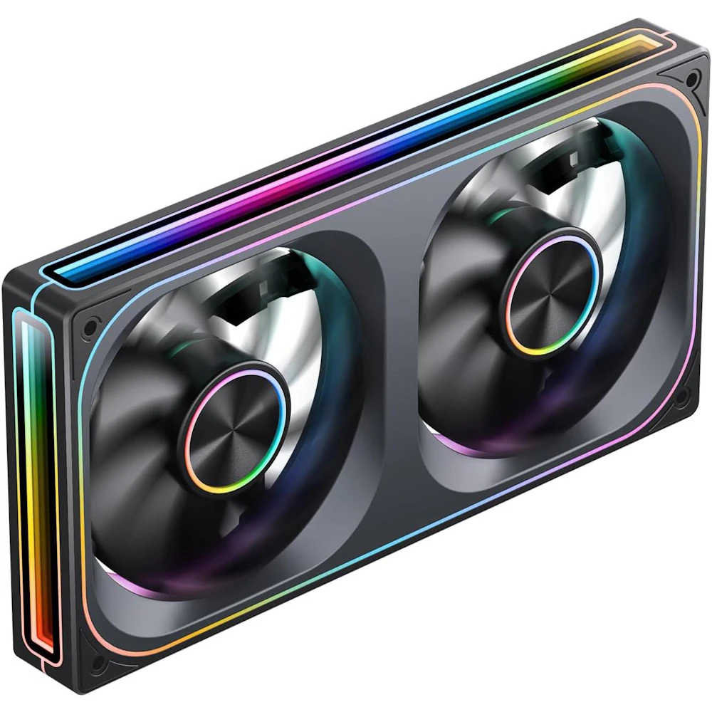 Jonsbo ZA-240 ARGB 240mm PWM Dual Block Fan (Black)