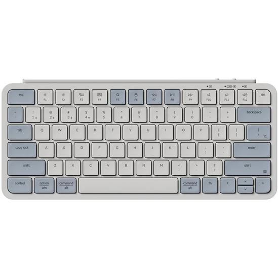 A large main feature product image of Keychron B1 Pro - Ultra-Slim Compact Wireless Keyboard - Retro Blue