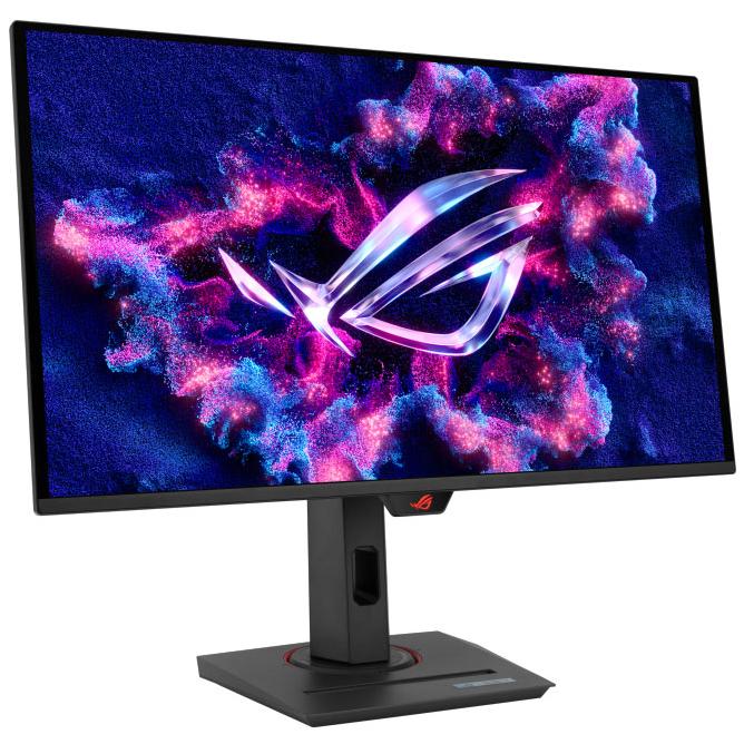 A large main feature product image of ASUS ROG Strix XG27UCDMG - 27" 4K 2160p 240Hz 0.03ms QD-OLED Gaming Monitor