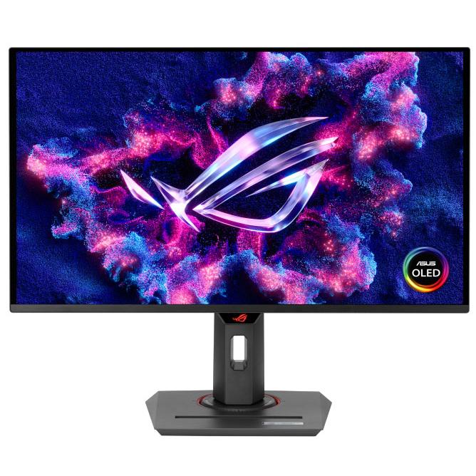 A large main feature product image of ASUS ROG Strix XG27UCDMG - 27" 4K 2160p 240Hz 0.03ms QD-OLED Gaming Monitor