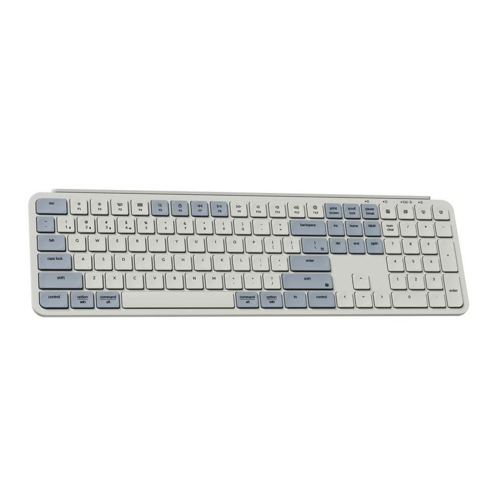 A large main feature product image of Keychron B6 Pro - Ultra-Slim Wireless Keyboard - Retro Blue