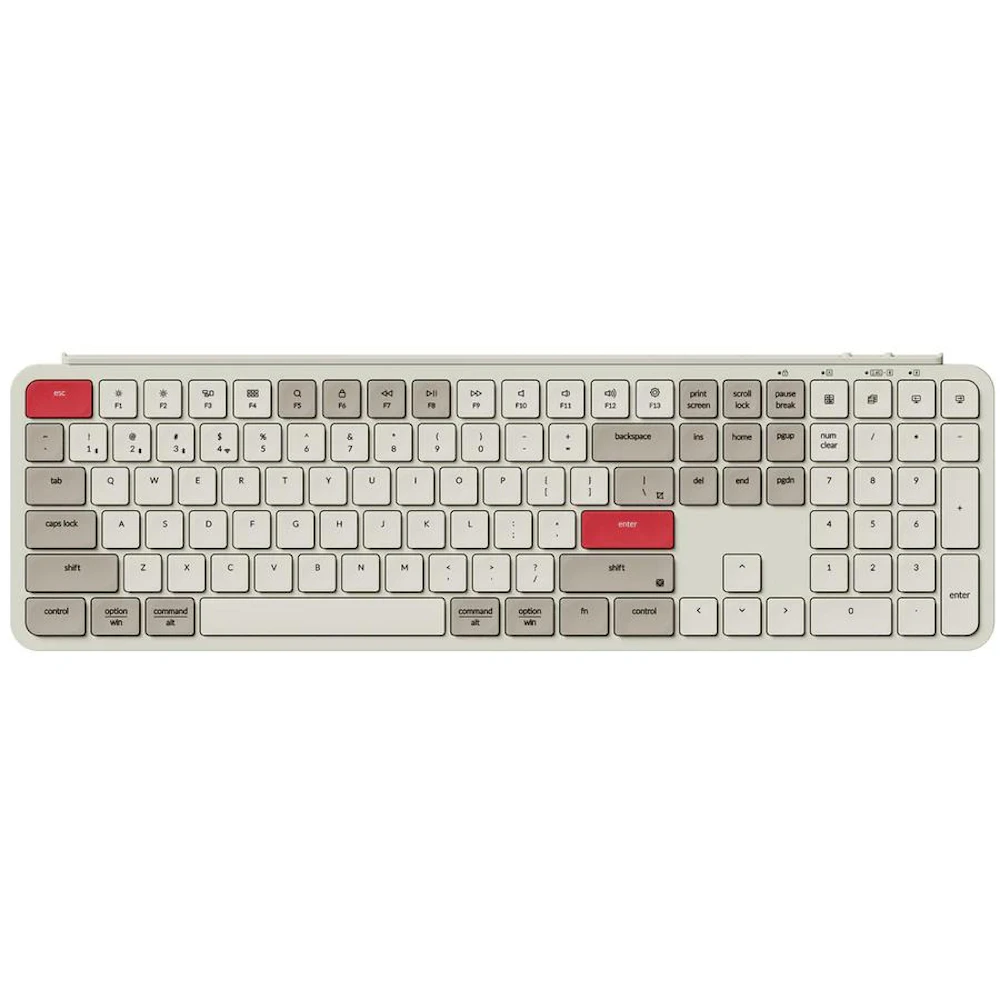 Keychron B6 Pro - Ultra-Slim Wireless Keyboard - Retro Red