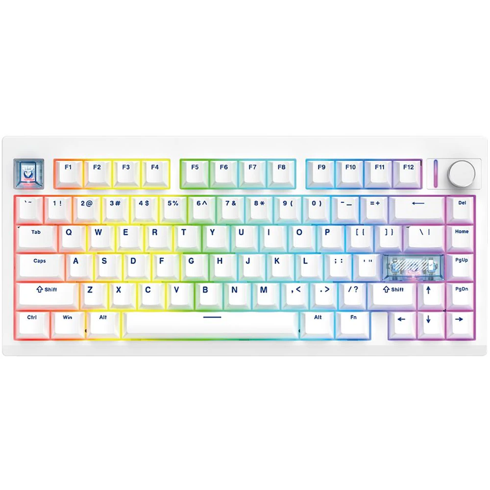 Fantech MAXFIT8 75% Wireless Mechanical Keyboard - White (White Switch)
