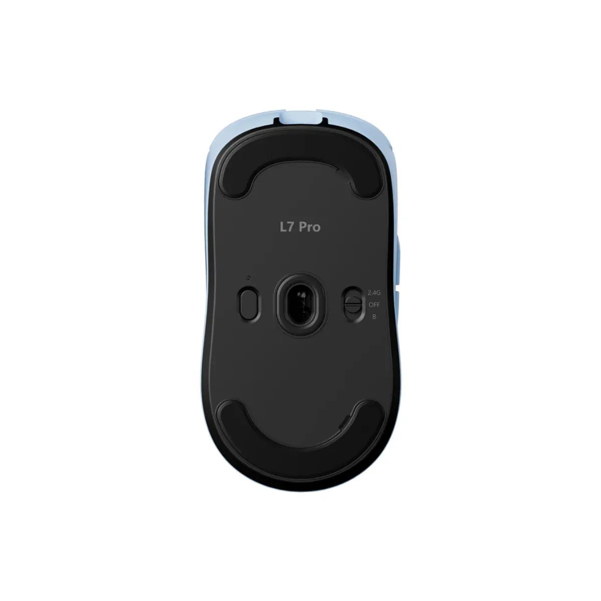 A large main feature product image of MCHOSE L7 Ultra 46g Ultra-Lightweight 8K Wireless Gaming Mouse - Blue