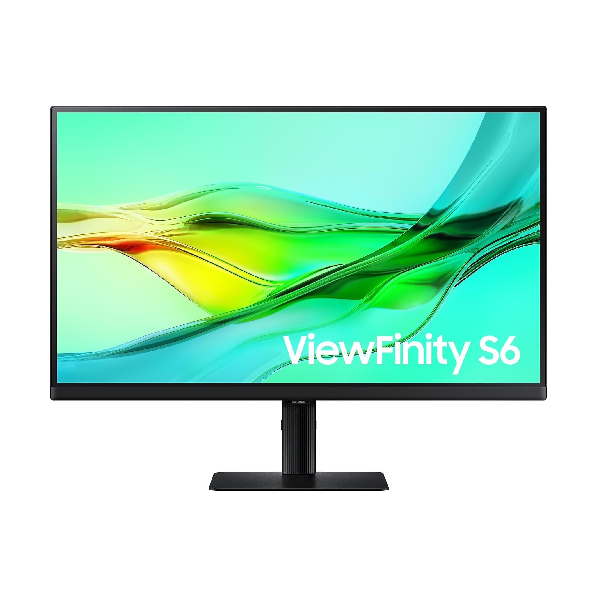 A large main feature product image of Samsung ViewFinity S60UD - 24" 1440p 100Hz IPS Monitor