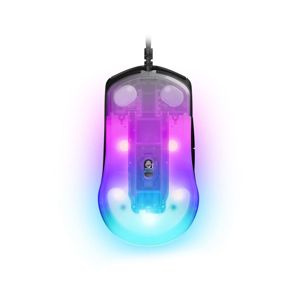 A large main feature product image of SteelSeries Rival 3 Gen 2 Wired Gaming Mouse - Black