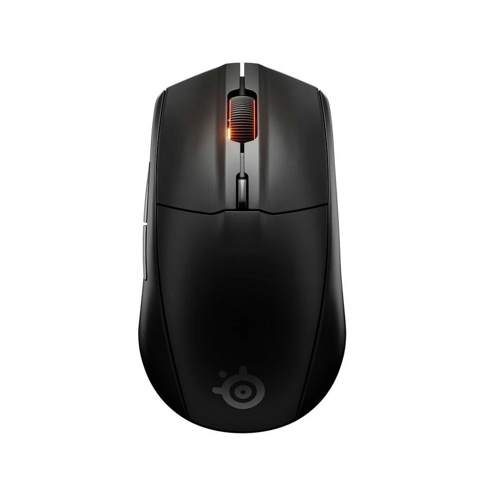 A large main feature product image of SteelSeries Rival 3 Gen 2 Wireless Gaming Mouse - Black