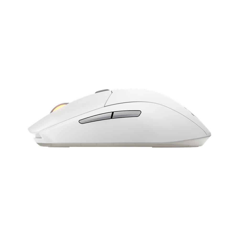 A large main feature product image of SteelSeries Rival 3 Gen 2 Wireless Gaming Mouse - White
