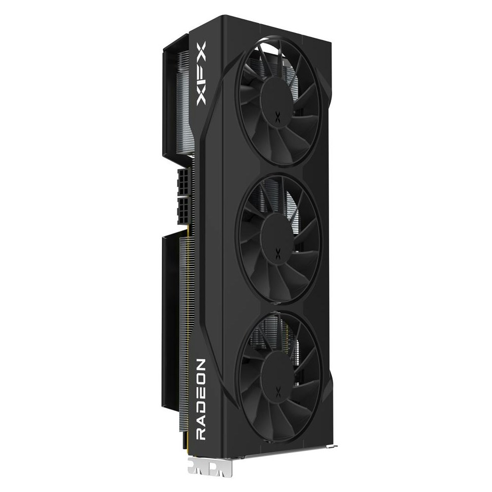 A large main feature product image of XFX Radeon RX 9070 Swift OC 16GB GDDR6