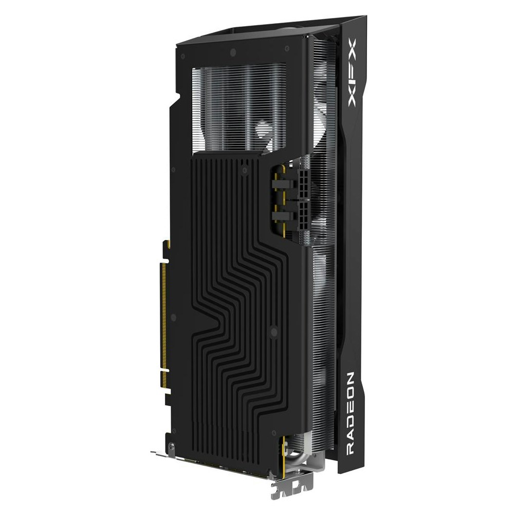 A large main feature product image of XFX Radeon RX 9070 Swift OC 16GB GDDR6