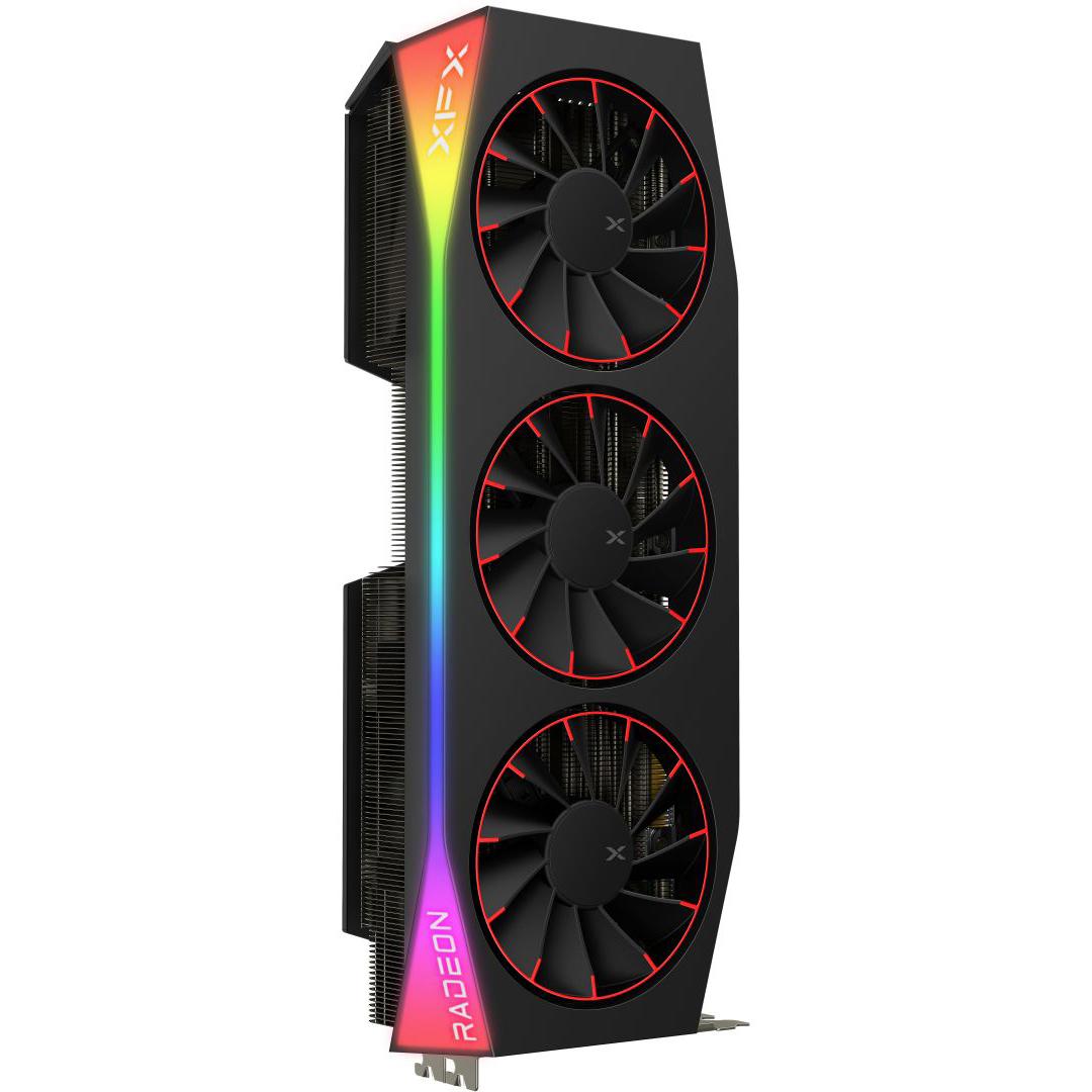 A large main feature product image of XFX Radeon RX 9070 XT Mercury OC 16GB GDDR6 - Magnetic Air Edition