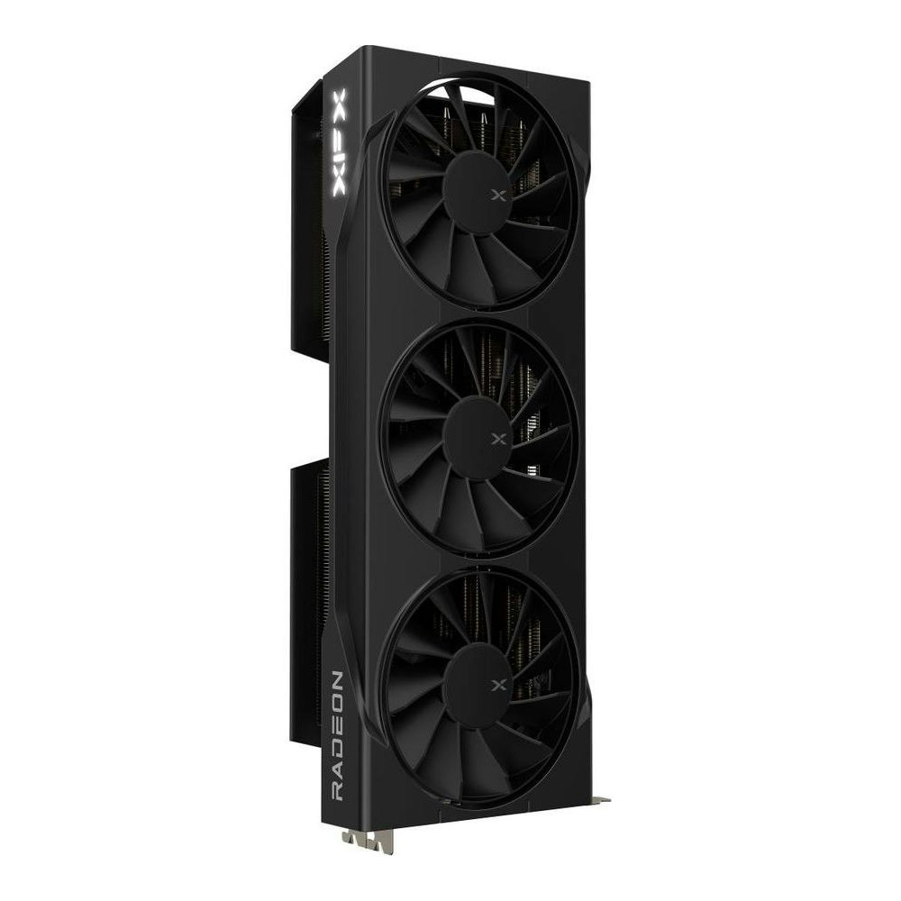 A large main feature product image of XFX Radeon RX 9070 XT Swift 16GB GDDR6