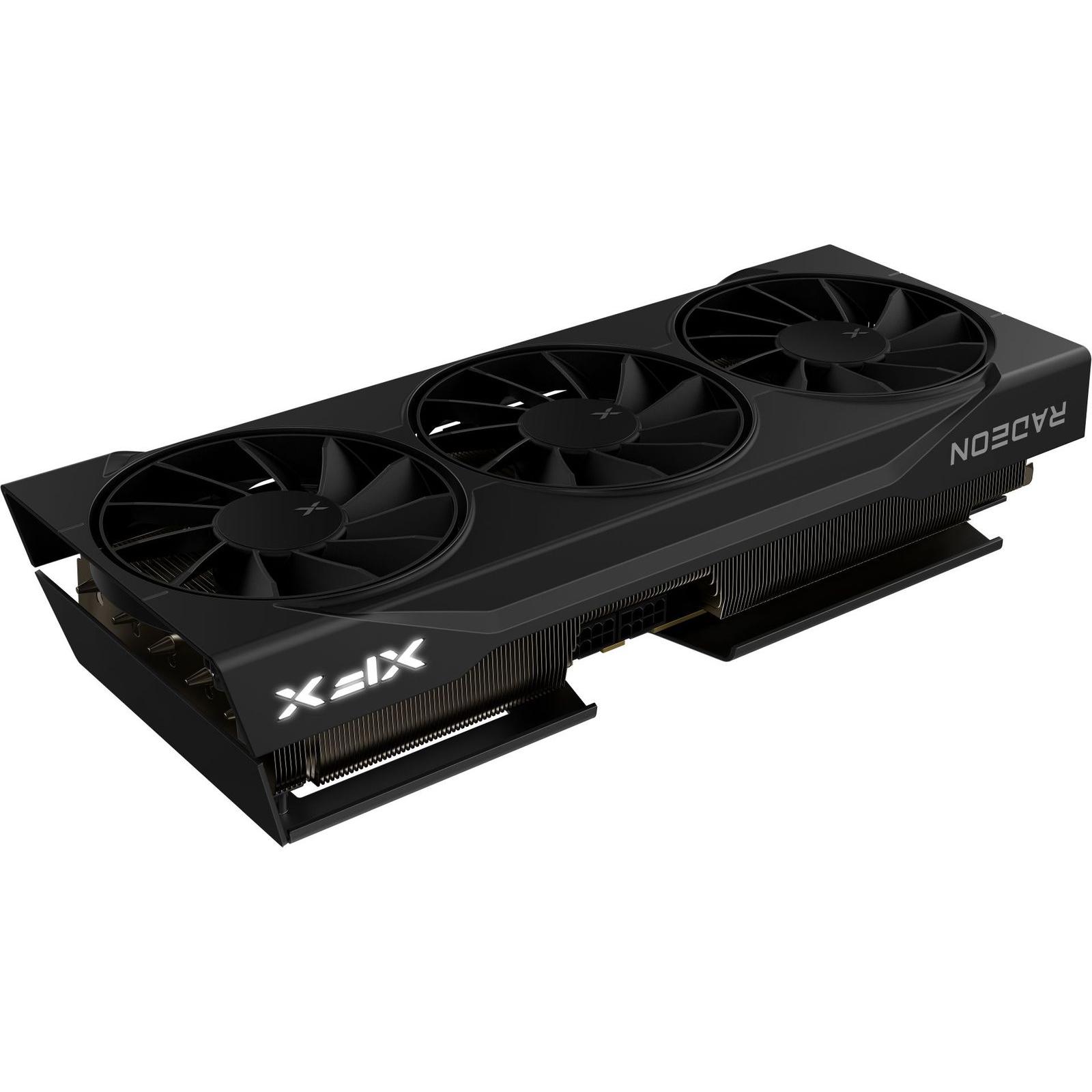 A large main feature product image of XFX Radeon RX 9070 XT Swift 16GB GDDR6 