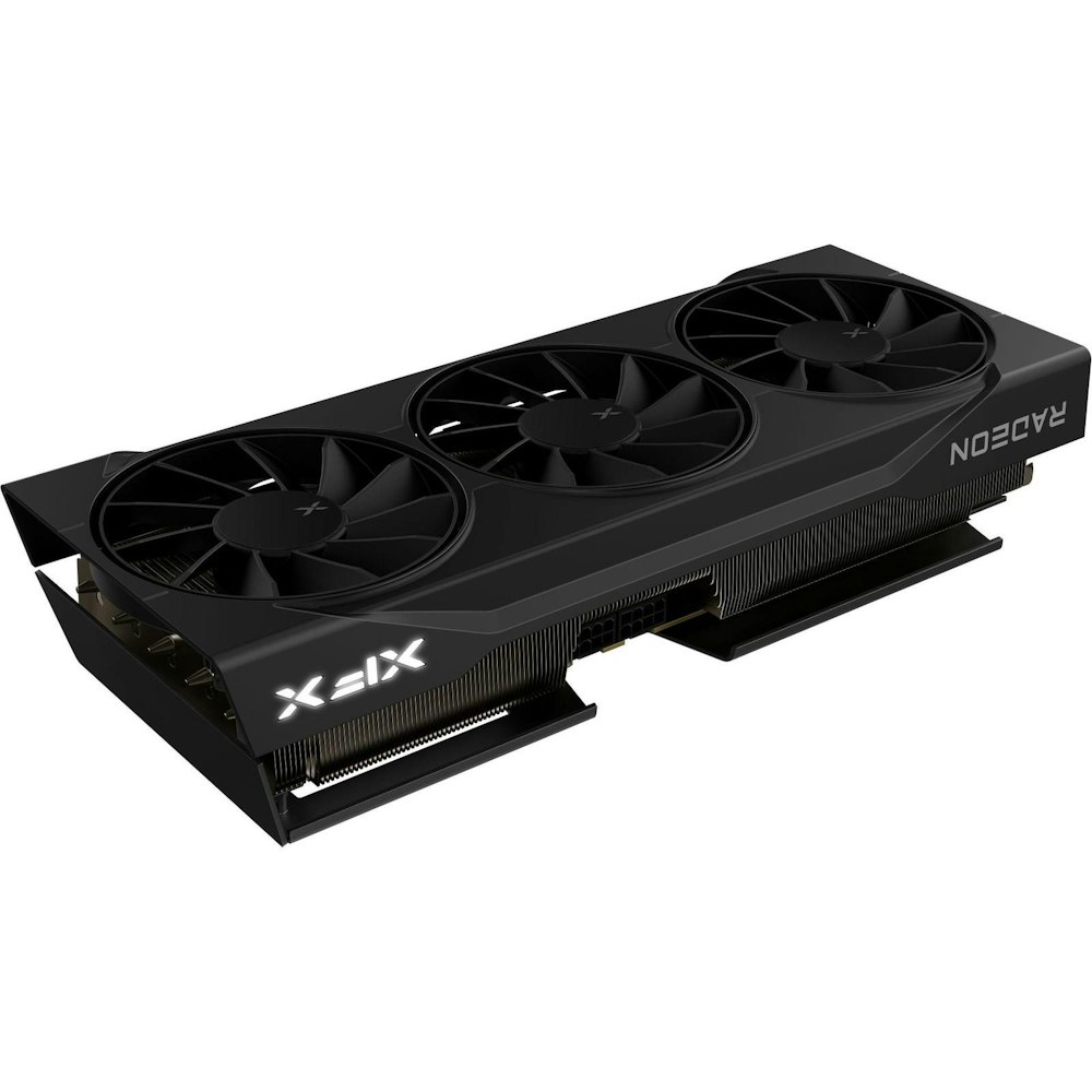 A large main feature product image of XFX Radeon RX 9070 XT Swift 16GB GDDR6