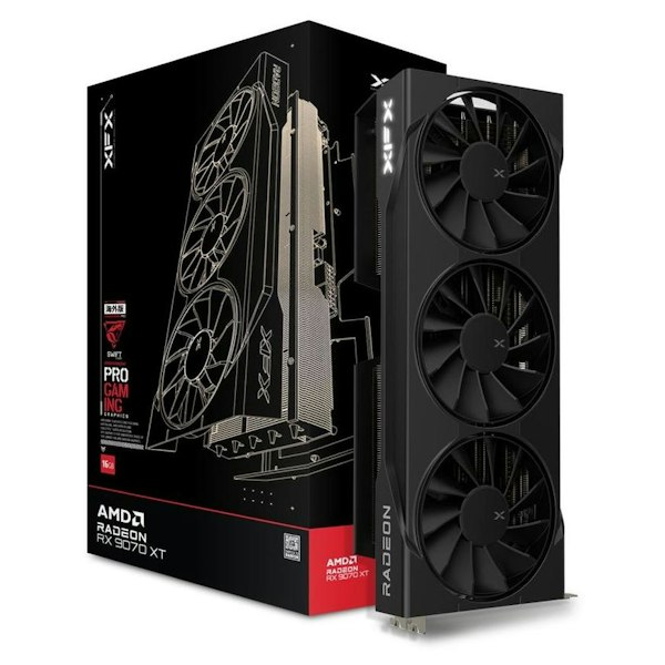 XFX Swift Radeon RX 9070 XT Triple Fan Gaming Edition 16GB GDDR6