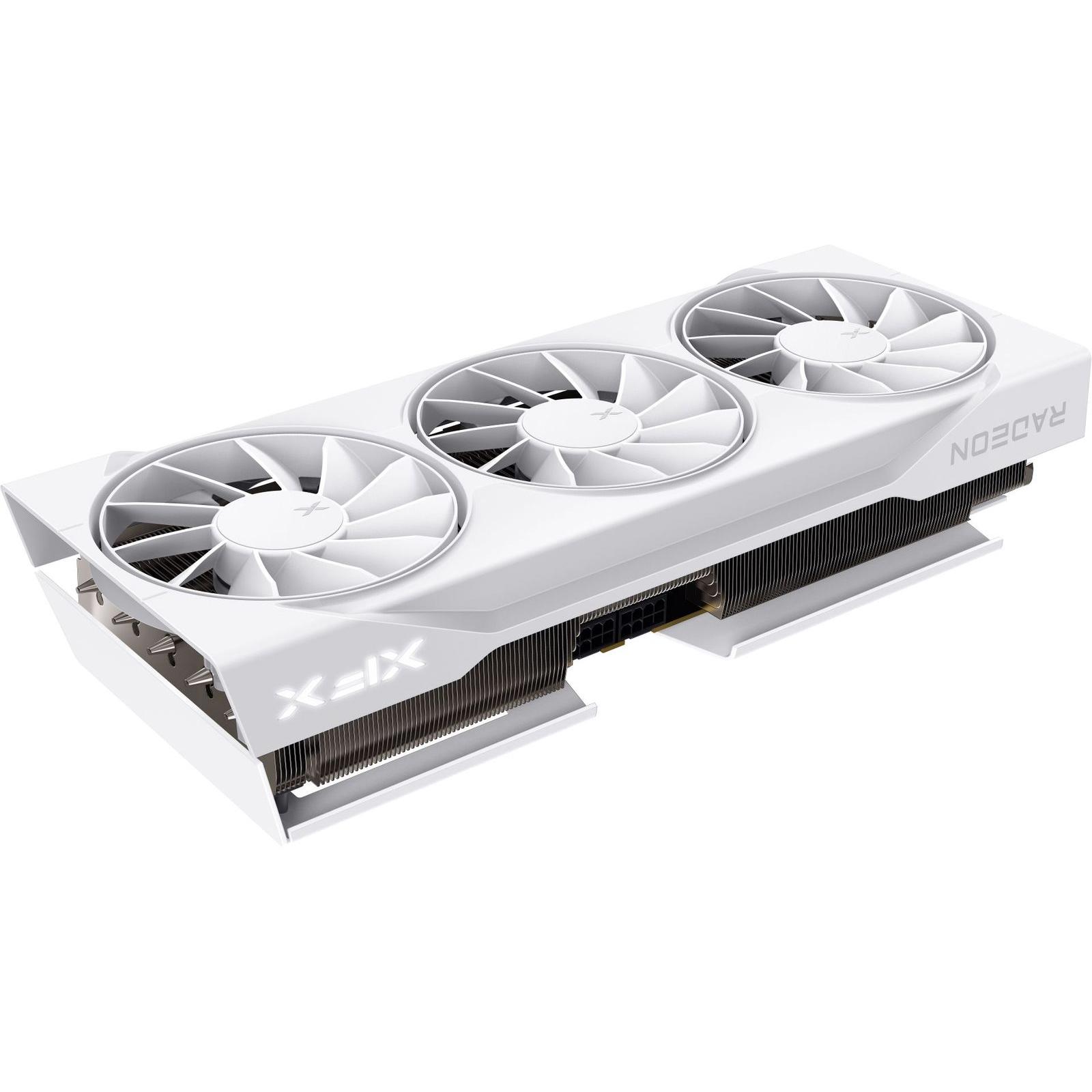 A large main feature product image of XFX Radeon RX 9070 XT Swift 16GB GDDR6 - White