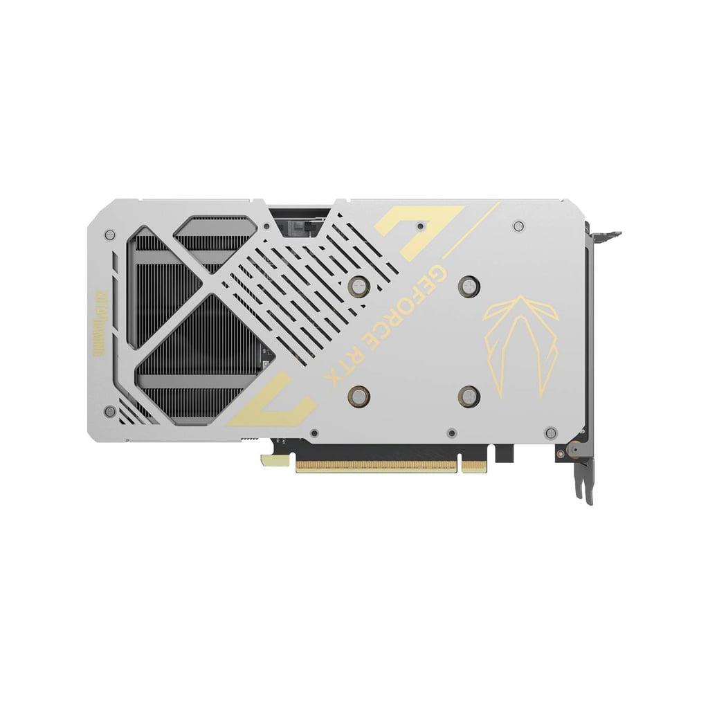 A large main feature product image of ZOTAC Gaming GeForce RTX 5060 Ti Twin Edge OC 16GB GDDR7 - White
