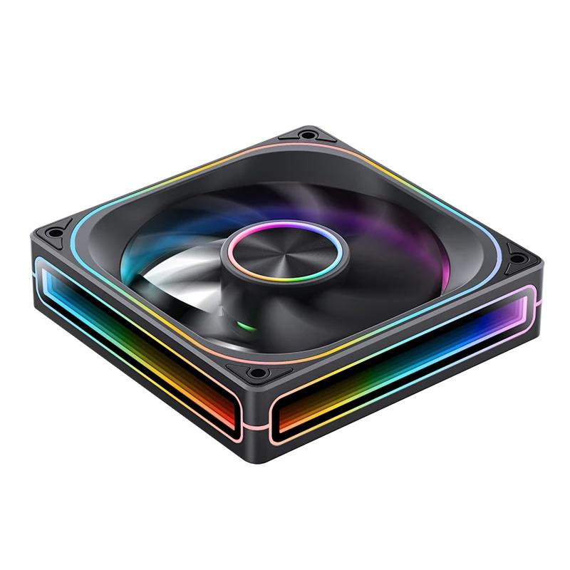 A large main feature product image of Jonsbo ZA-120 ARGB 120x120mm PWM Reverse Blade Single Fan Module (Black)