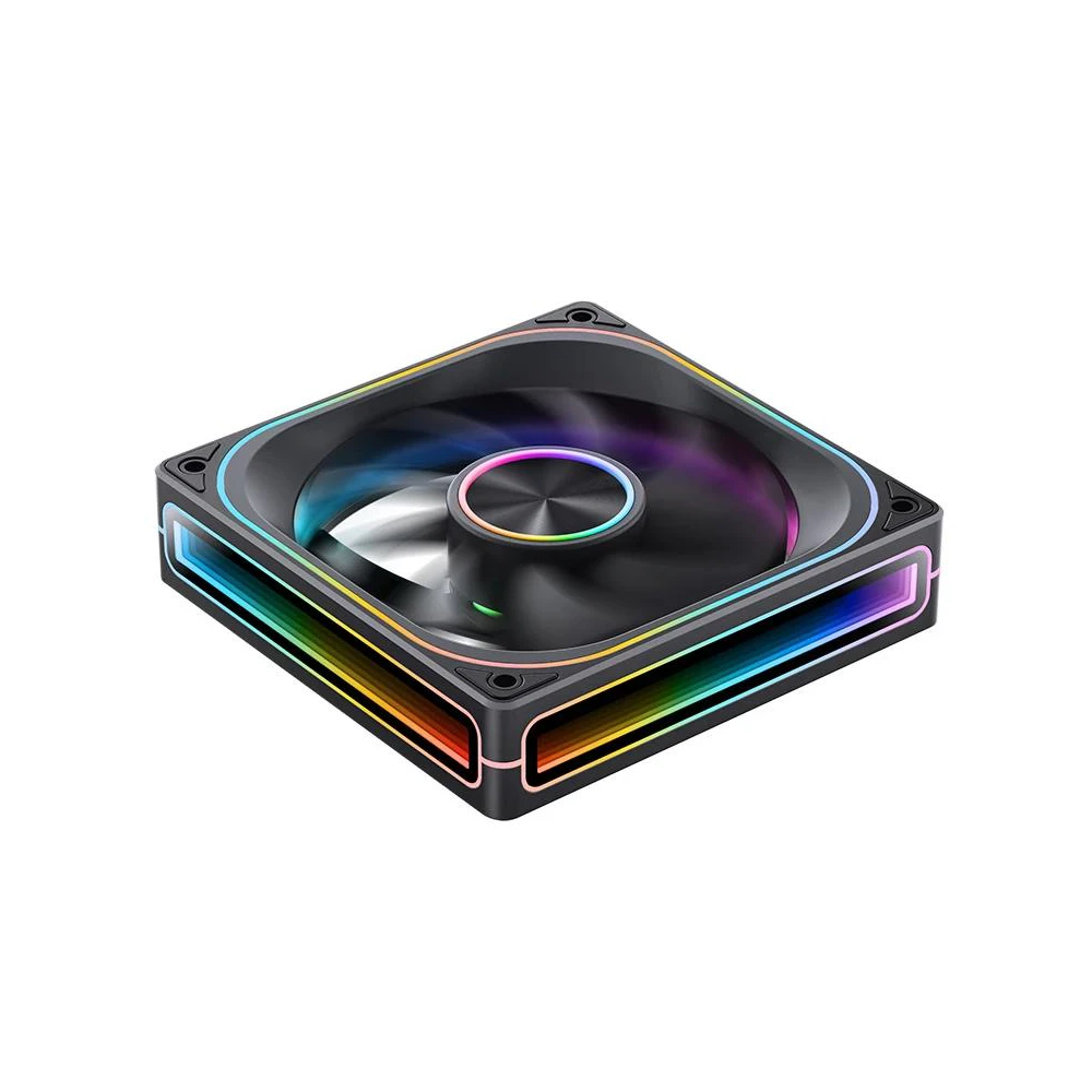 A large main feature product image of Jonsbo ZA-120 ARGB 120x120mm PWM Reverse Blade Single Fan Module (Black)