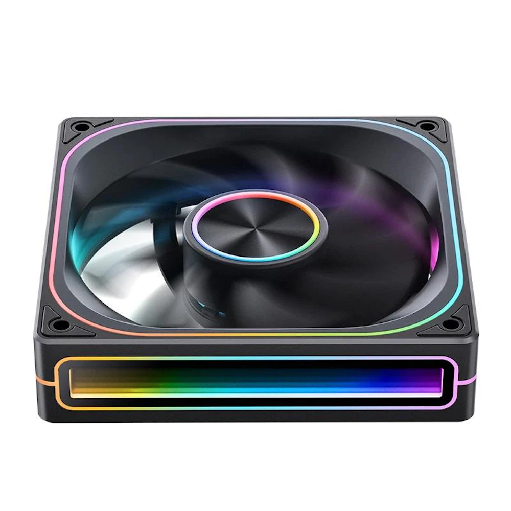 Jonsbo ZA-120 ARGB 120mm PWM Reverse Blade Single Block Fan (Black)