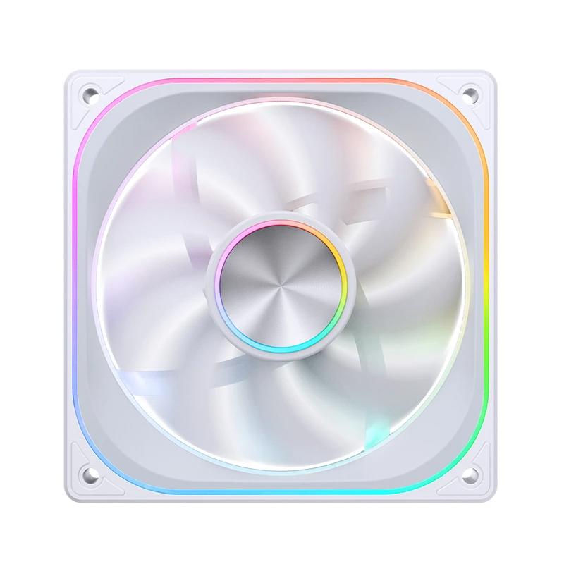 A large main feature product image of Jonsbo ZA-120 ARGB 120x120mm PWM Single Fan Module (White)