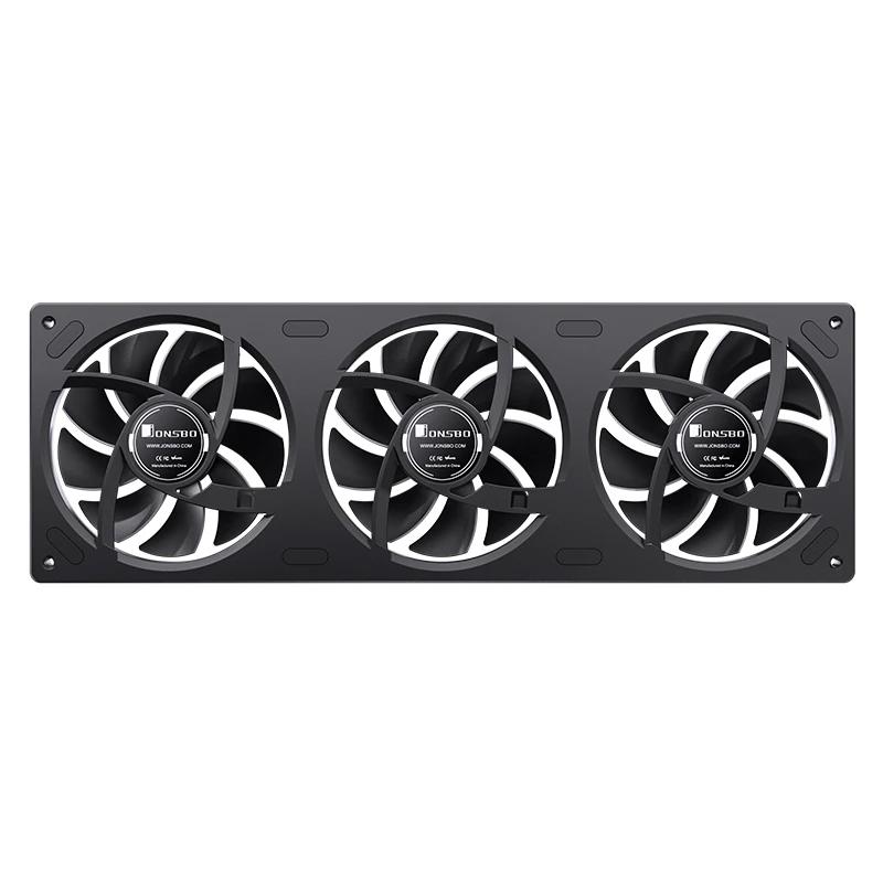 A large main feature product image of Jonsbo ZA-360 ARGB 120x360mm PWM Triple Fan Module (Black)