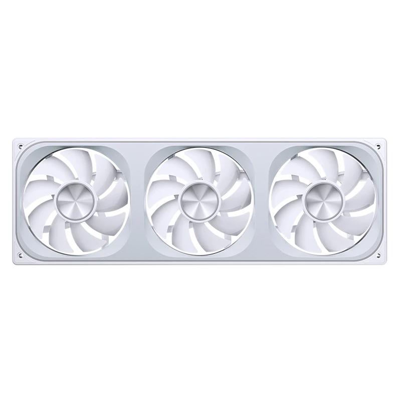 A large main feature product image of Jonsbo ZA-360 ARGB 120x360mm PWM Triple Fan Module (White)