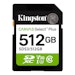 A product image of Kingston Canvas Select Plus 512GB SDXC U3 V30 UHS-I SD Card