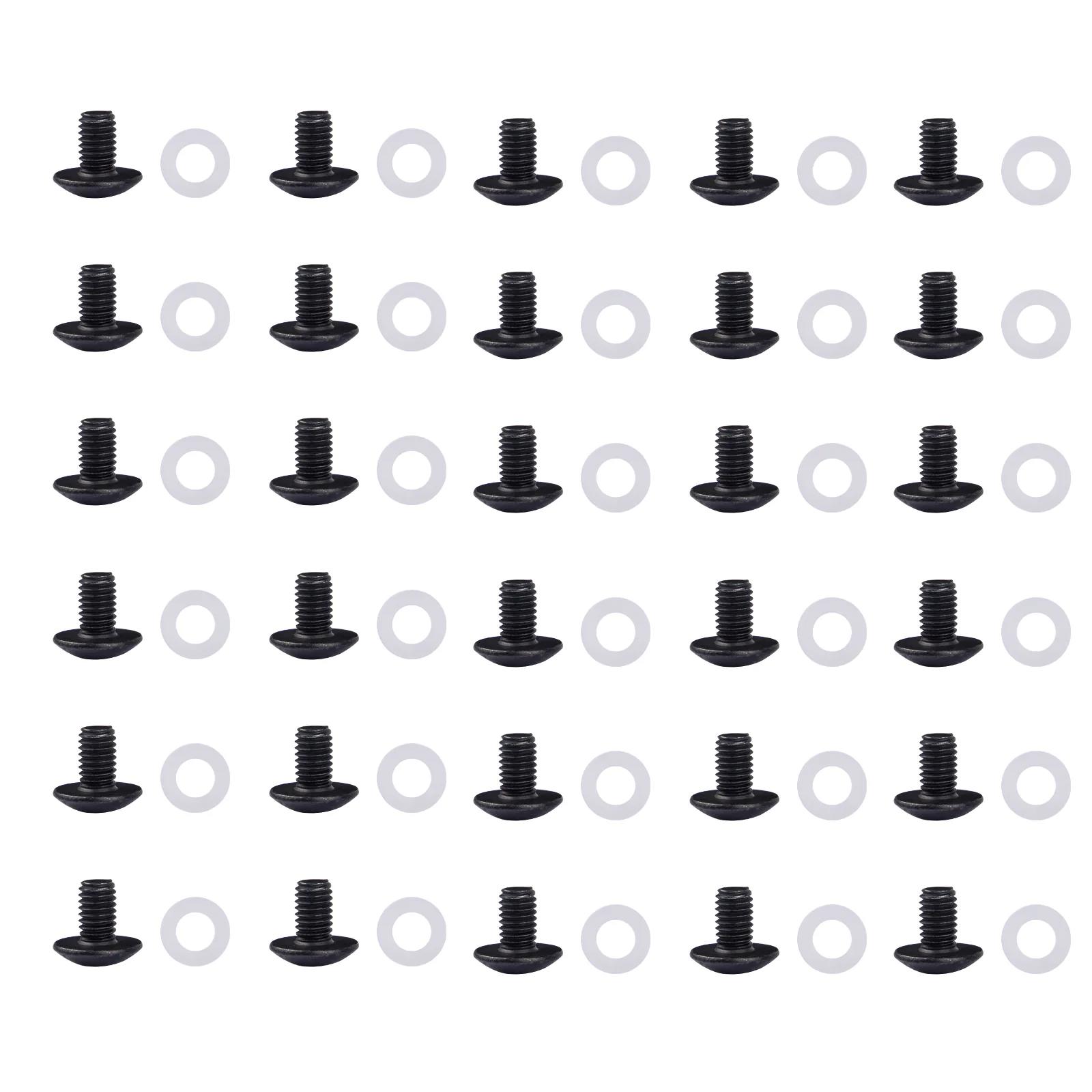 A large main feature product image of DeskPi RackMate #10-32 Black Screws (30pcs)