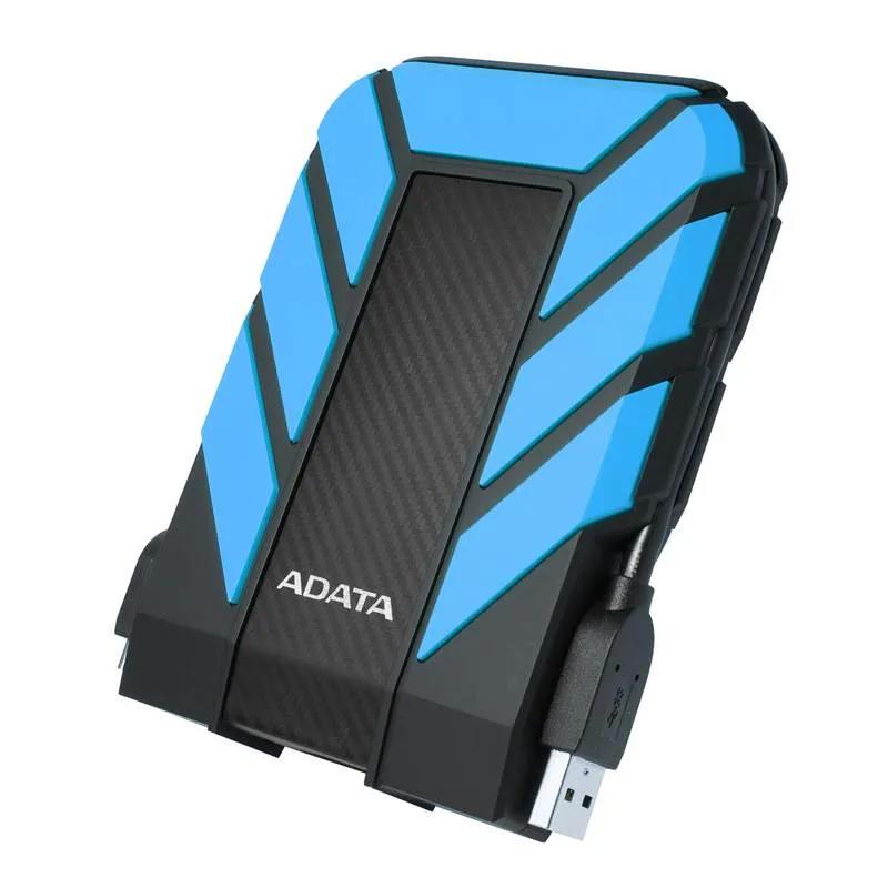 A large main feature product image of ADATA HD710 Pro External HDD - 1TB (Rugged Blue)