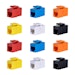 A product image of DeskPi RackMate CAT6A RJ45 Keystone Jacks (12pcs)