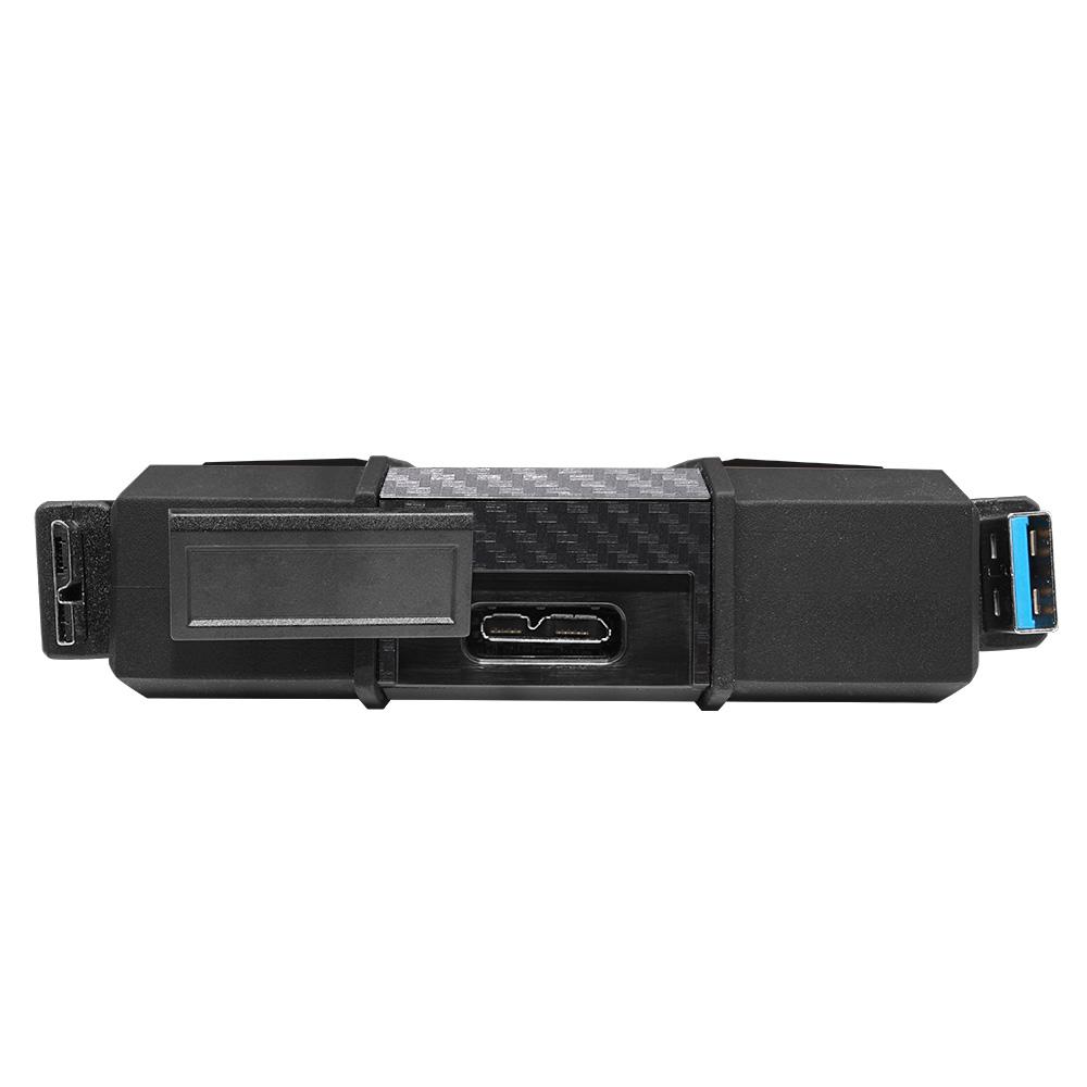 A large main feature product image of ADATA HD710 Pro External HDD - 1TB (Rugged Black)