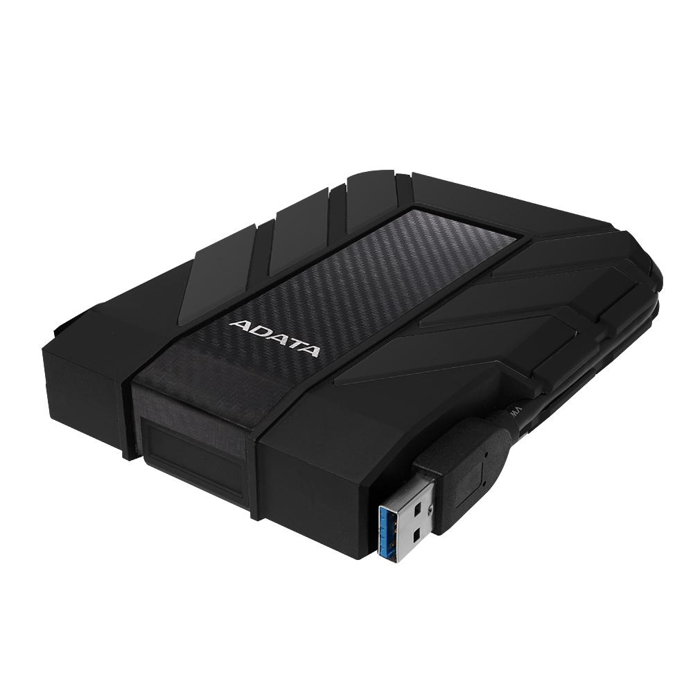 A large main feature product image of ADATA HD710 Pro External HDD - 1TB (Rugged Black)