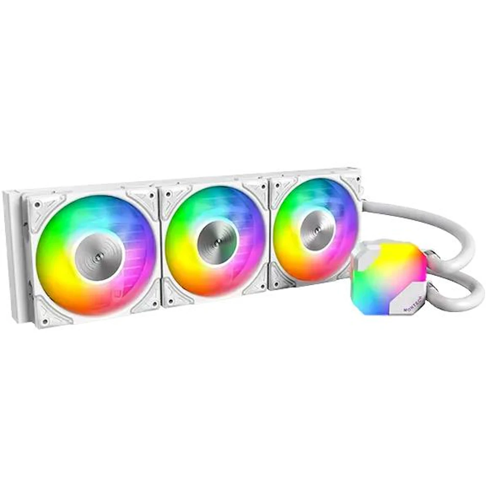 Montech HyperFlow ARGB 360mm AIO Liquid CPU Cooler (White)