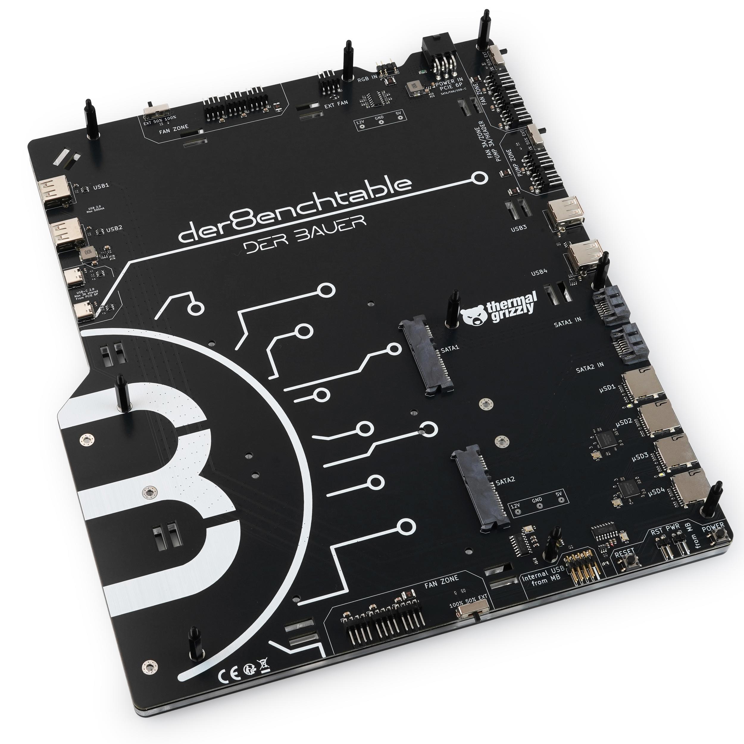 A large main feature product image of Thermal Grizzly der8enchtable - Professional Test Bench with Active PCB