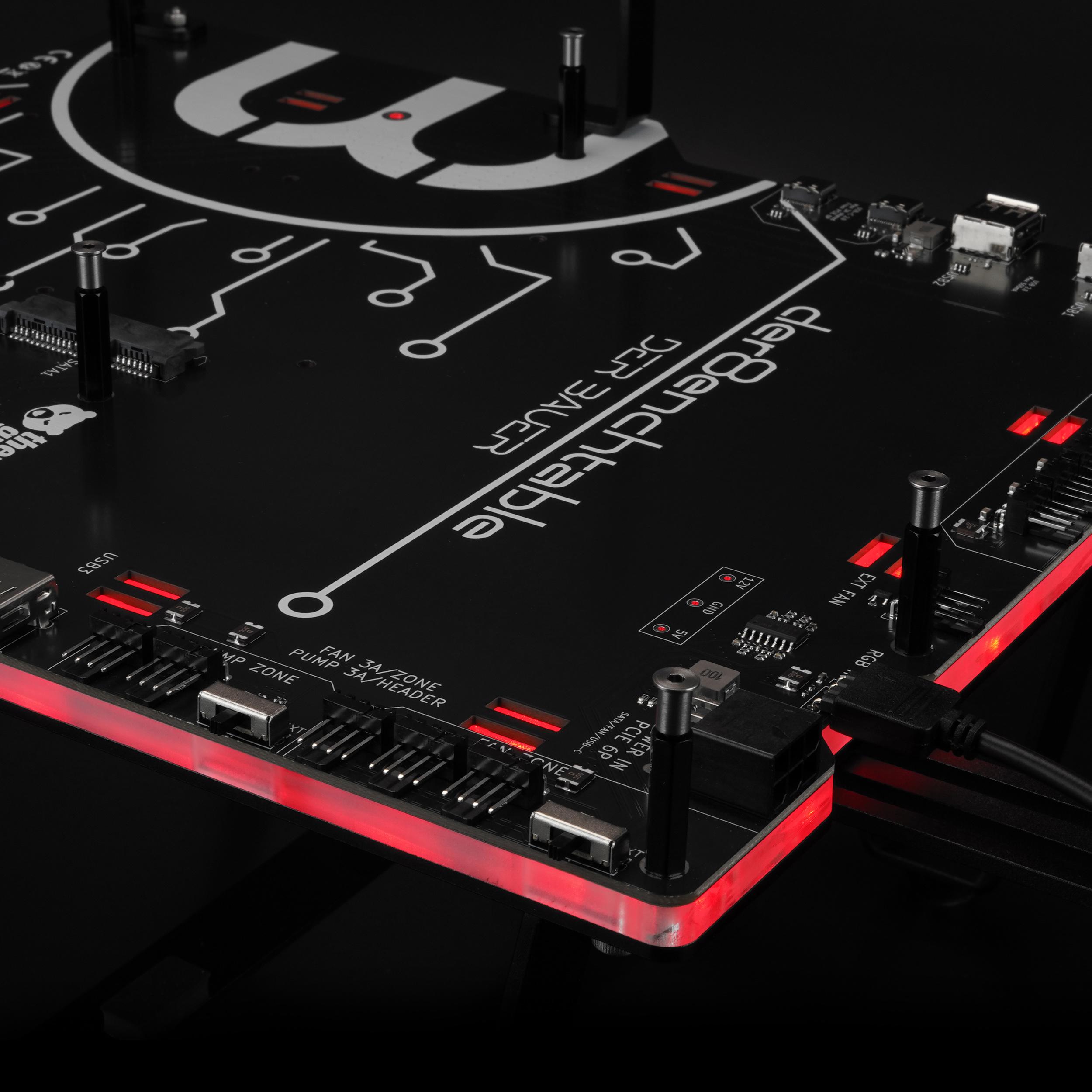 A large main feature product image of Thermal Grizzly der8enchtable - Professional Test Bench with Active PCB