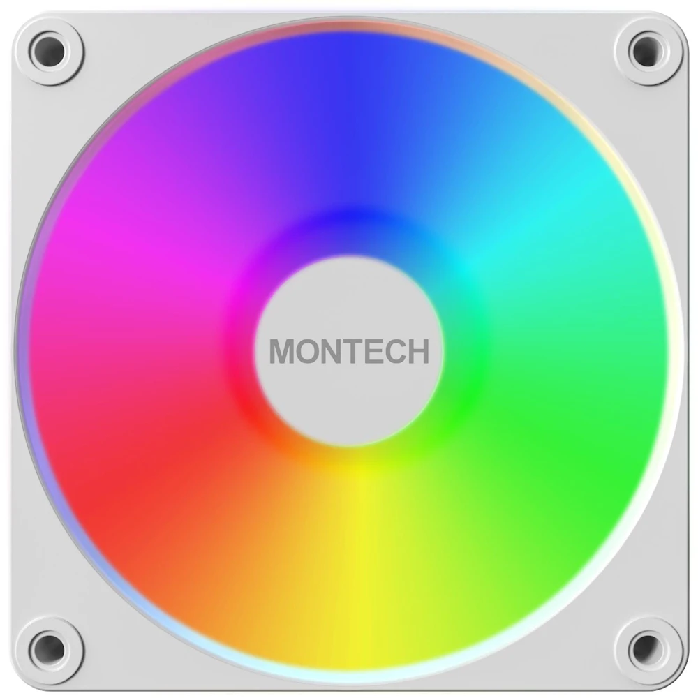Montech GF120 V2 ARGB 120mm PWM Fan 3-Pack (White)