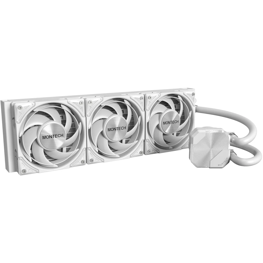 Montech HyperFlow Silent 360mm AIO Liquid CPU Cooler (White)